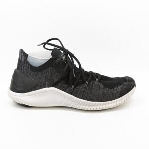NIKE Free TR Flyknit 3 Mid Top Training Athletic Shoes Black Dark Gray Phantom 7